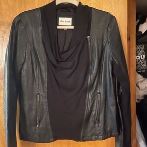 Olive & Oak Black Leather Jacket